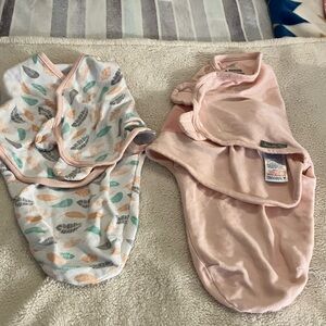 SwaddleMe Pink and Multicolor Baby Swaddles